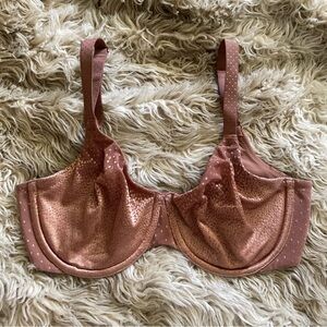 Wacoal bronze back appeal smoothing underwire bra 32 DD unpadded